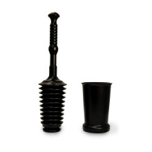 Master Plunger MP500-3TB Kraftig Toalettsug med Hink, Utrustad med Luftventil, Svart