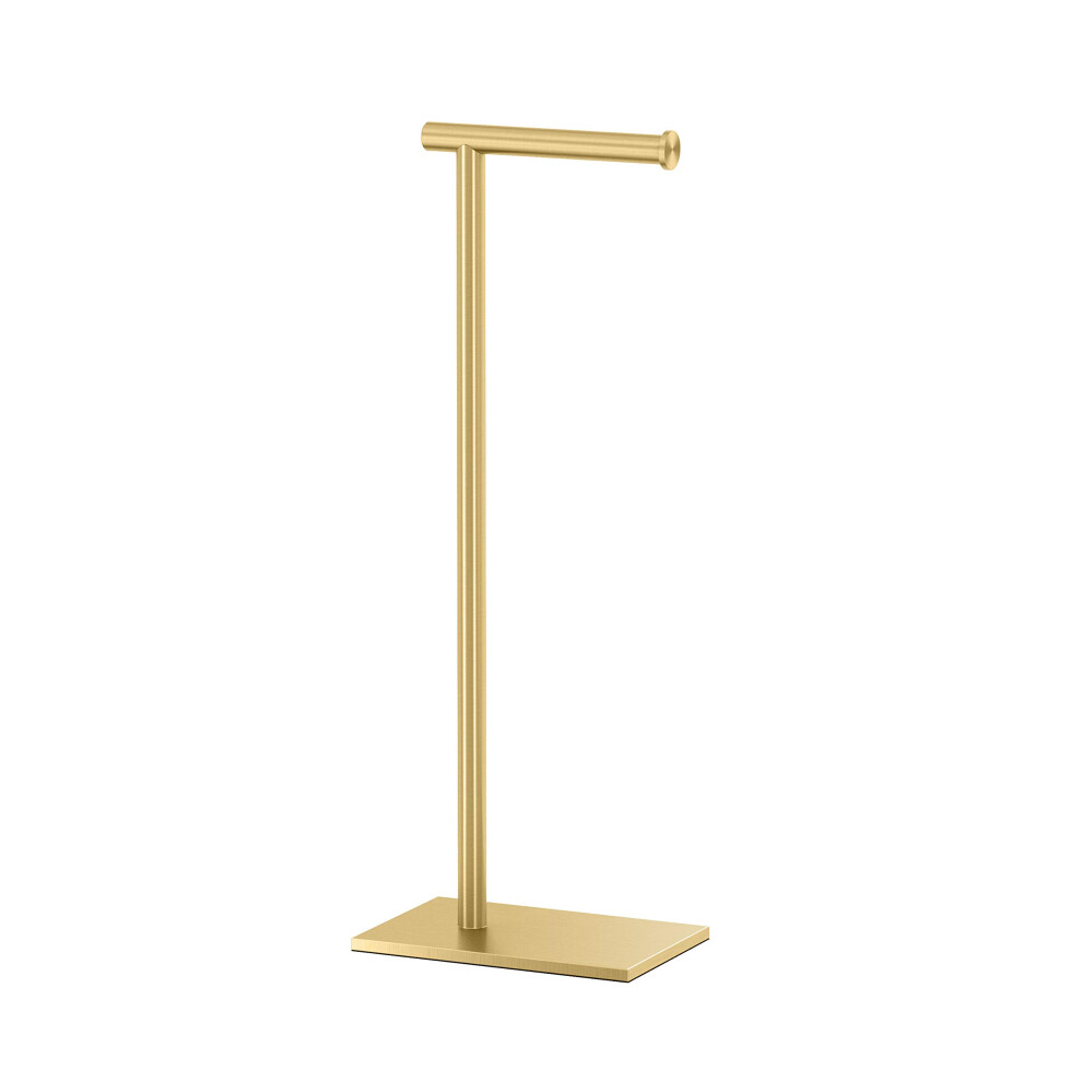 Gatco 1431B Modern Rectangle Base Freestanding Toilet Paper Holder 2