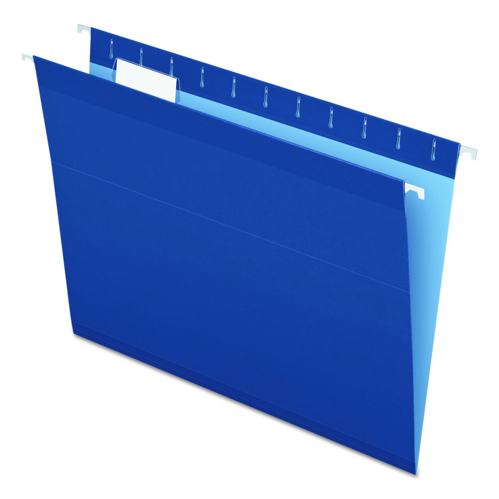 Photos - File Folder / Lever Arch File Pendaflex Reinforced Hanging File Folders Letter Size Navy 1/5 Cut