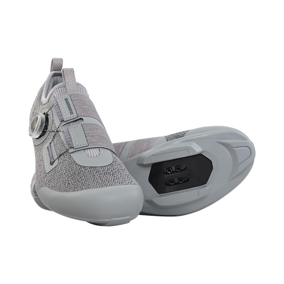 SHIMANO SH-IC501 High Performance Indoor Cycling Shoe  Ice Gray  10-10