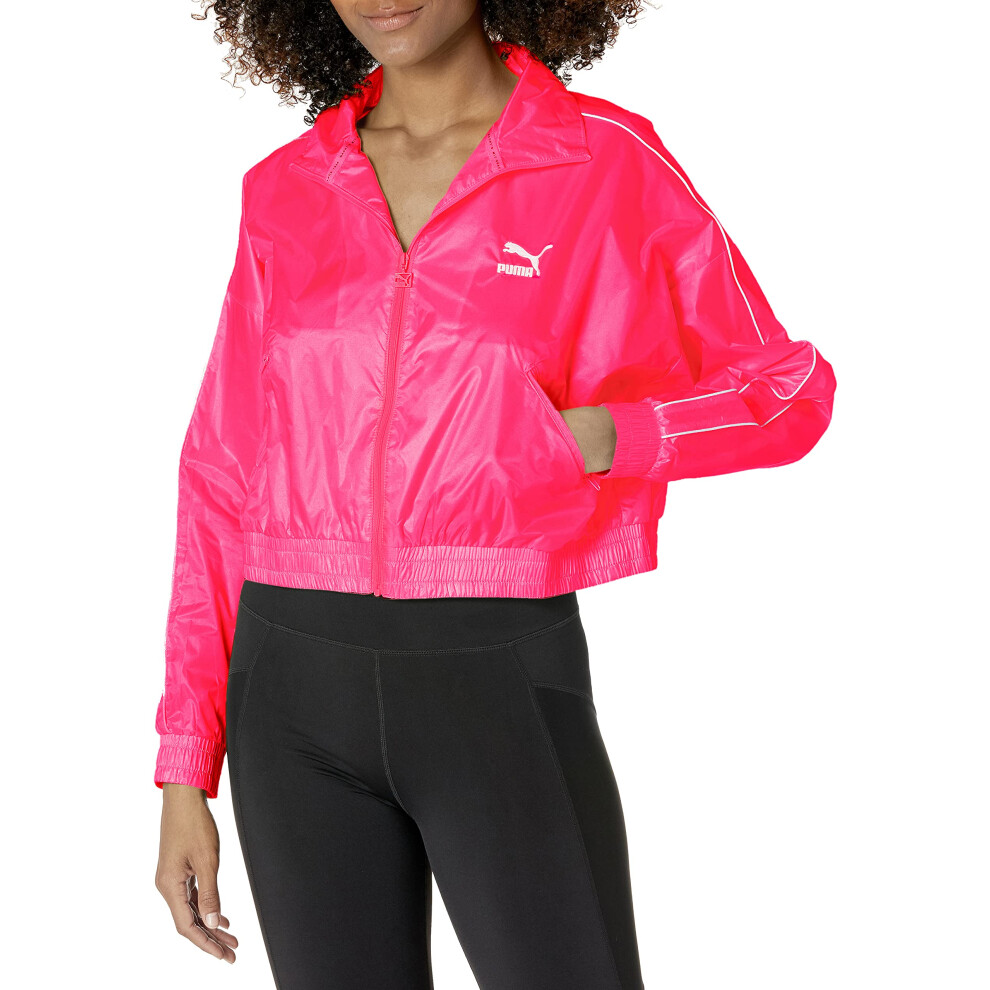 PUMA Women's Iconic T7 Woven Track Jacket  Beetroot Purple-CLights  X-