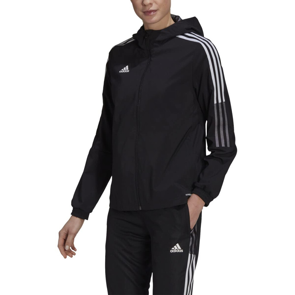 adidas womens Tiro 21 Windbreaker Black Large