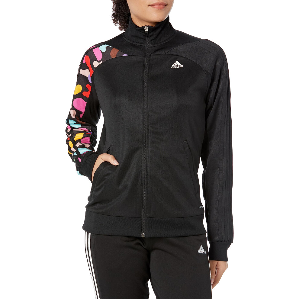 adidas Women's Standard RM Tiro Track Top  Black/Better Scarlet/Vapour