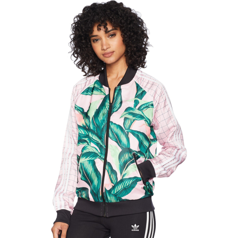 adidas Originals Women's Farm Superstar Tracktop  green/pink  XS