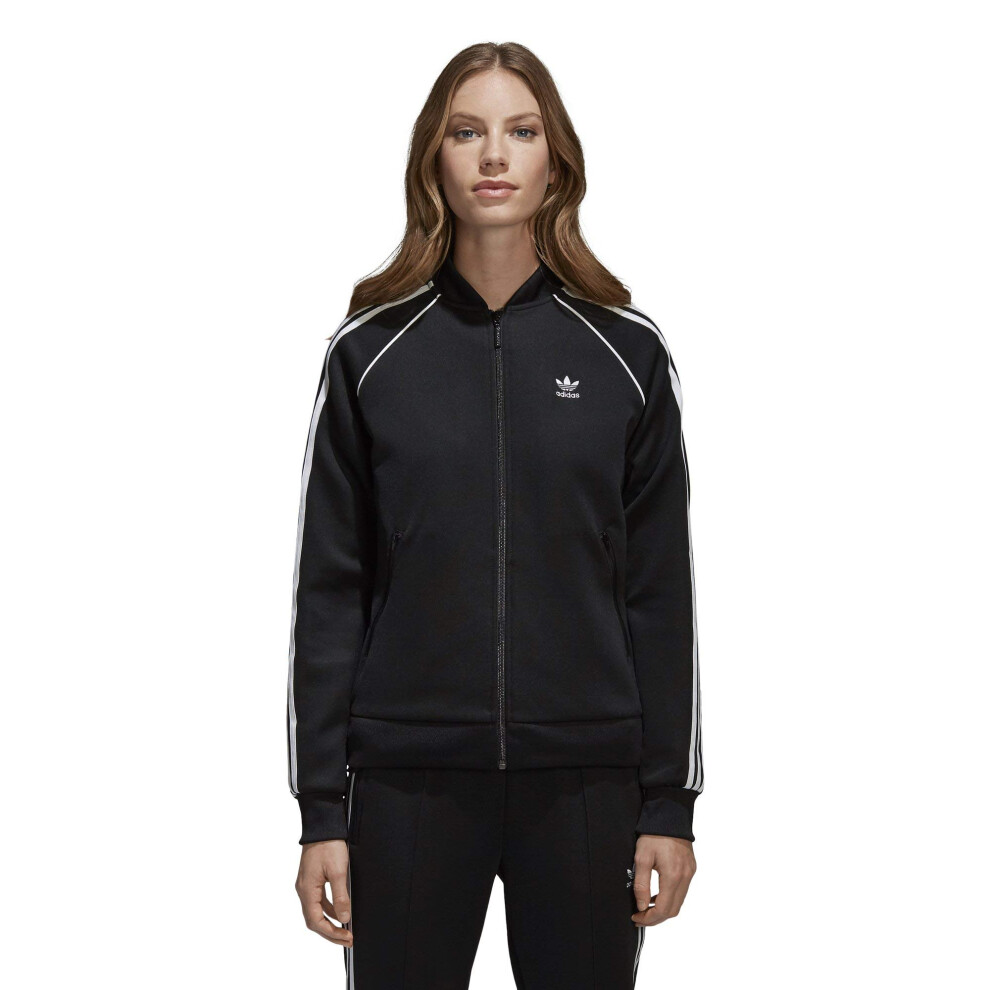 adidas Originals Women's Superstar Track Jacket  Black/White/Black  XL