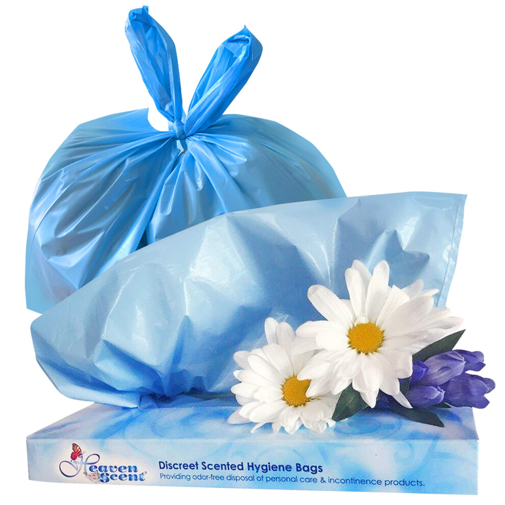 Heaven Scent Hygienebeutel, Diskrete Abfallentsorgung (Hergestellt In Den Usa) F R Erwachsenenslips Und Damenhygieneprodukte Milder Babypuderduft-image