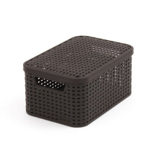 Curver Style 205839 Storage Box Rattan Look Size S with Second-Generat