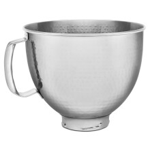 Bol en Acier Inoxydable de 5 Quart pour Mixeurs KitchenAid 4.5-5 Quart KSM5SSBHM, Acier Martelé