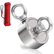 Neodymium Magnet / Fishing Magnet 65 Kg Adhesive Force 10 Meter Rope