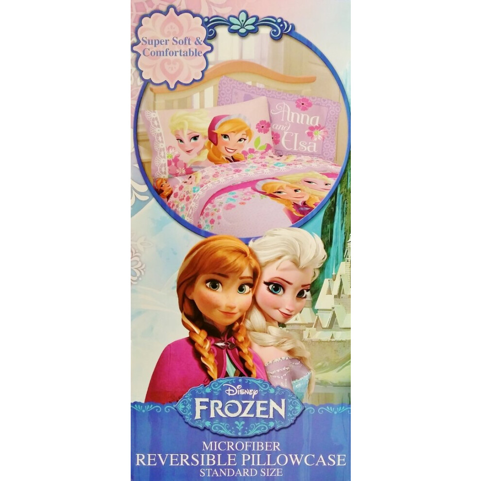 Disney Frozen Love Blooms Pillowcase (Reversible)