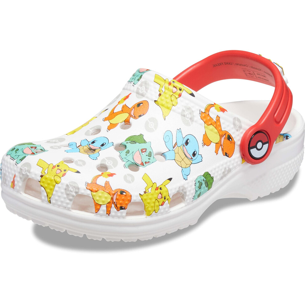 Crocs Classic Pikachu Clogs  Pokemon Shoes for Kids K WHI/MLTI  White/