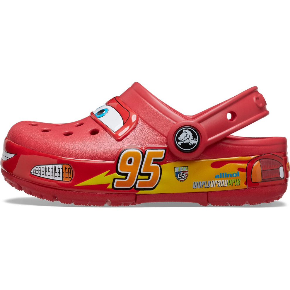 Crocs Kids Crocband Cars Lightning McQueen Clogs  Light Up Shoes  Red