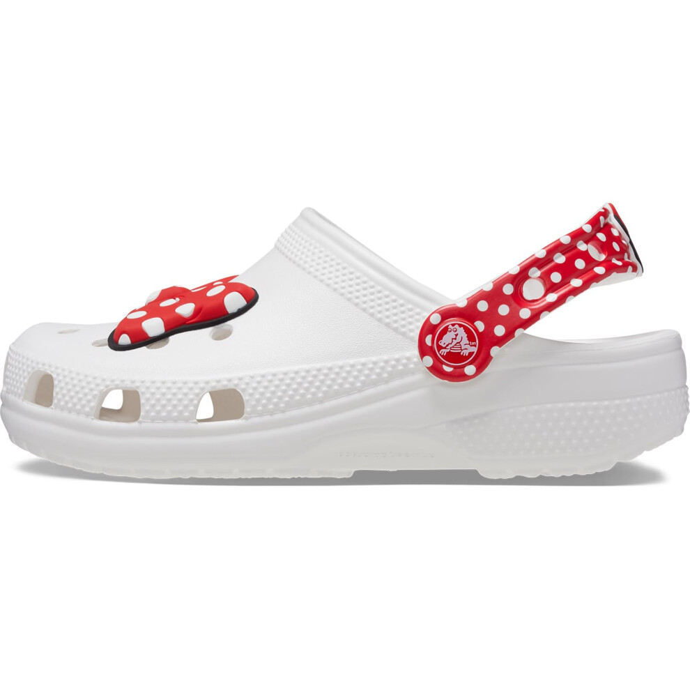 Crocs Kids' Disney Clog | Mickey Minnie Mouse Shoes  White/Red  4 US U