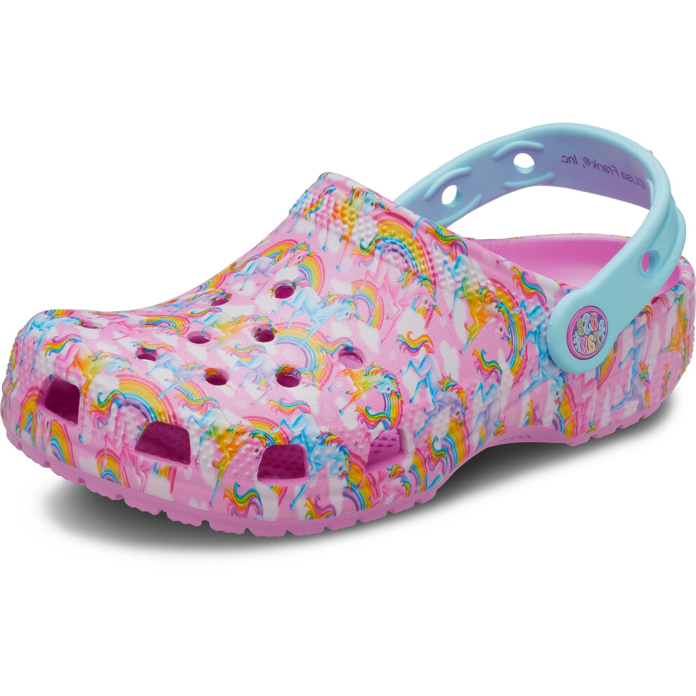 Crocs Classic Lisa Frank Clogs  Kids and Toddler Shoes  Taffy Pink  4