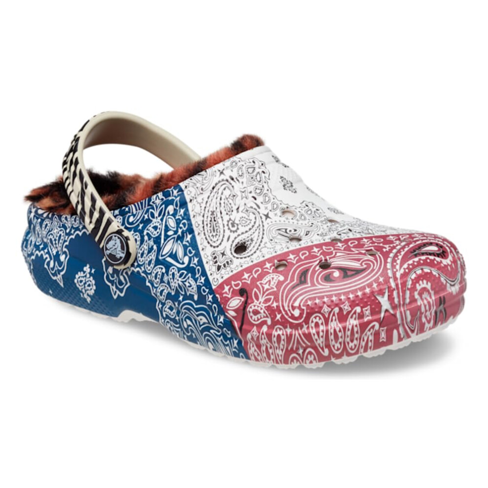 Crocs Classic Tie Dye Lined Clogs | Kids' Slippers  Multi/Bandana/Anim