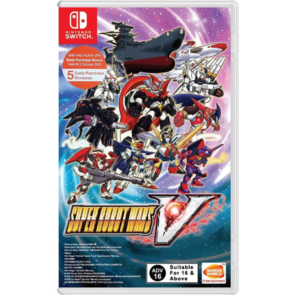 Namco Bandai Super Robot Wars V (Game in English) Nintendo Switch