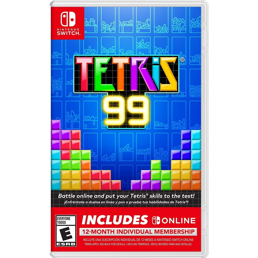 Tetris 99 + 12 Month Nintendo Switch Online Individual Membership - Ni