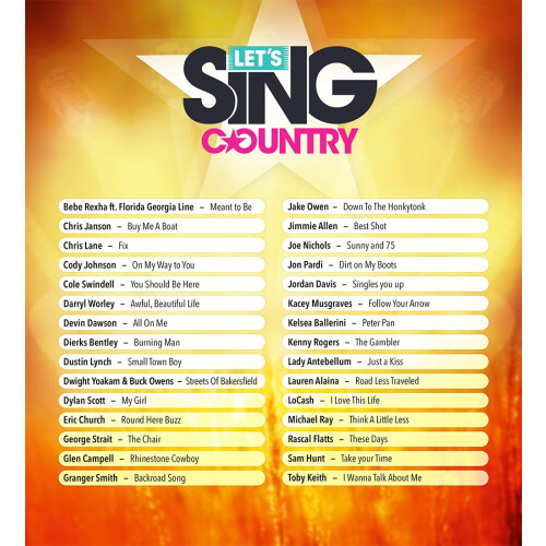 Let's Sing Country - Xbox One Solo Edition 1