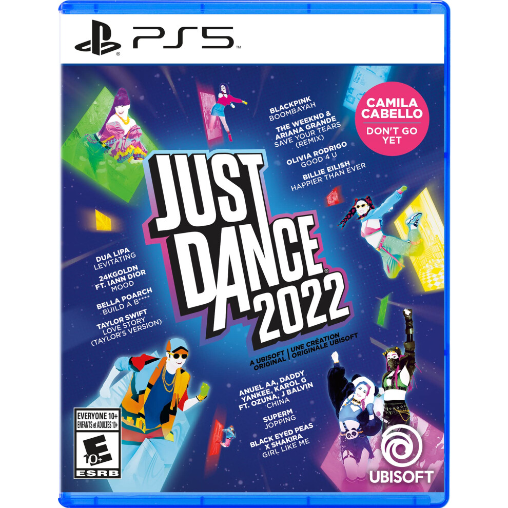Ubisoft Just Dance 2022 For Playstation 5 - 40 Hot Tracks From Chart-Toppers, Including Don't Go Yet, Love Story (Taylor's Version), Happier Than Ever.