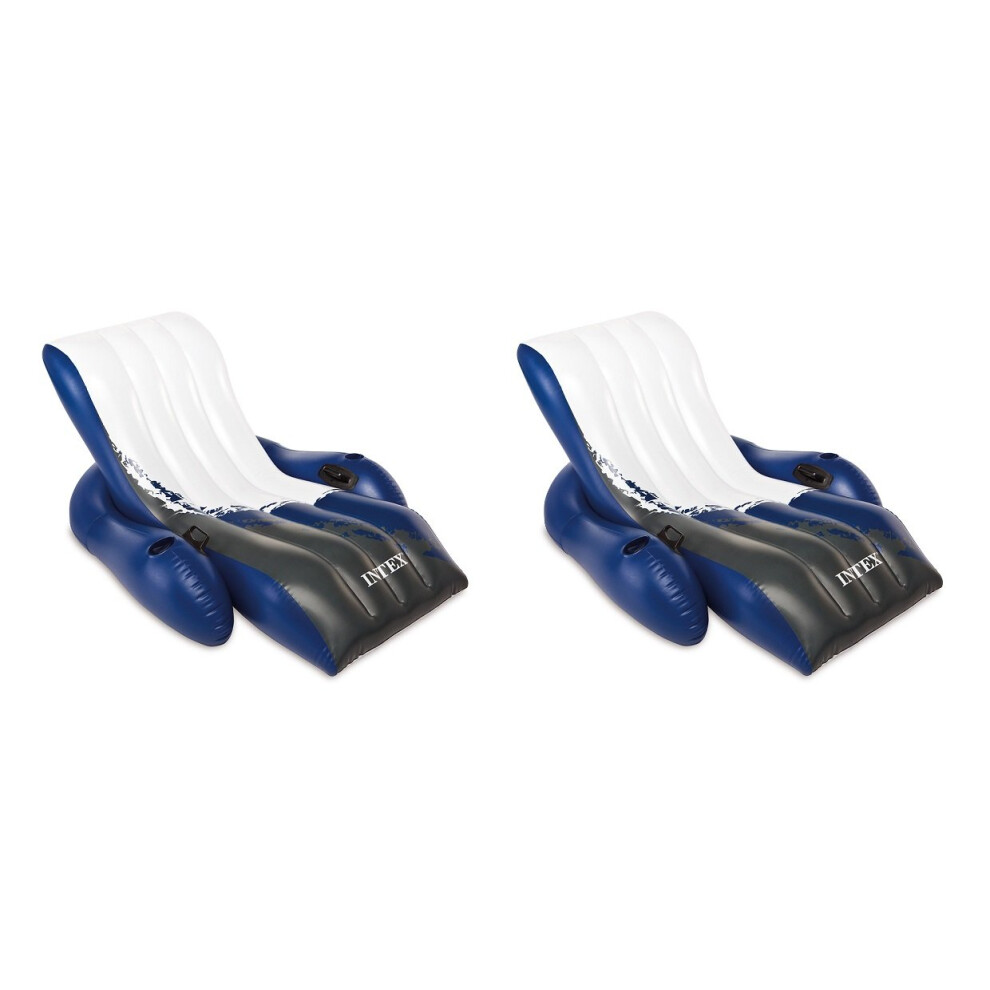 Intex Floating Recliner Lounge for Swimming Pools  2-Pack