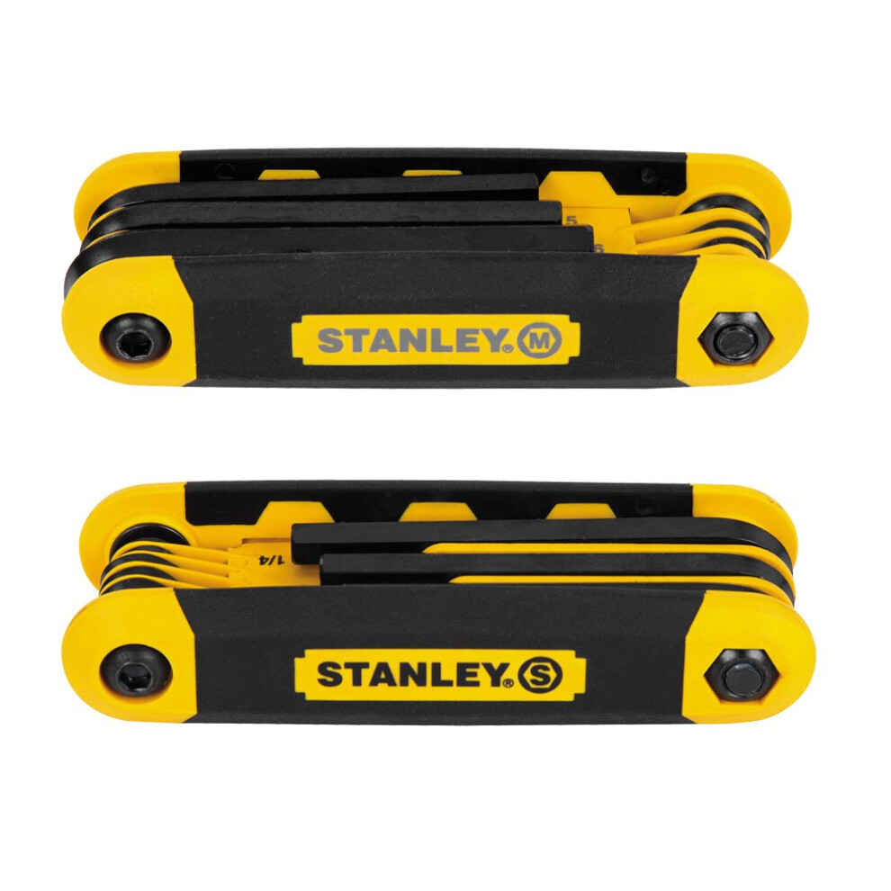 Stanley STHT71839 Folding Metric and Sae Hex Keys  2-Pack