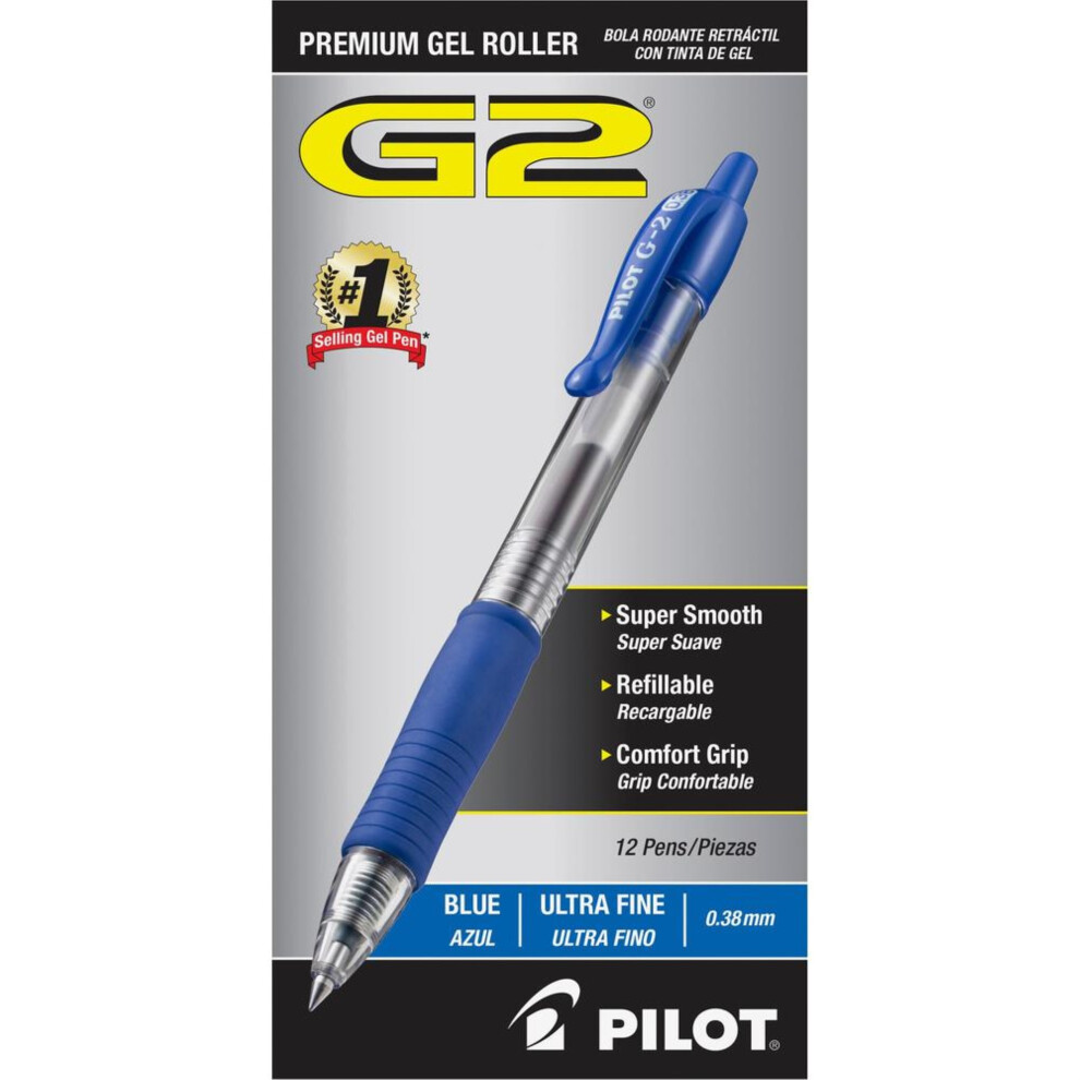 Pilot G2 Premium Gel Roller Retractable Pens - Ultra Fine Pen Point -