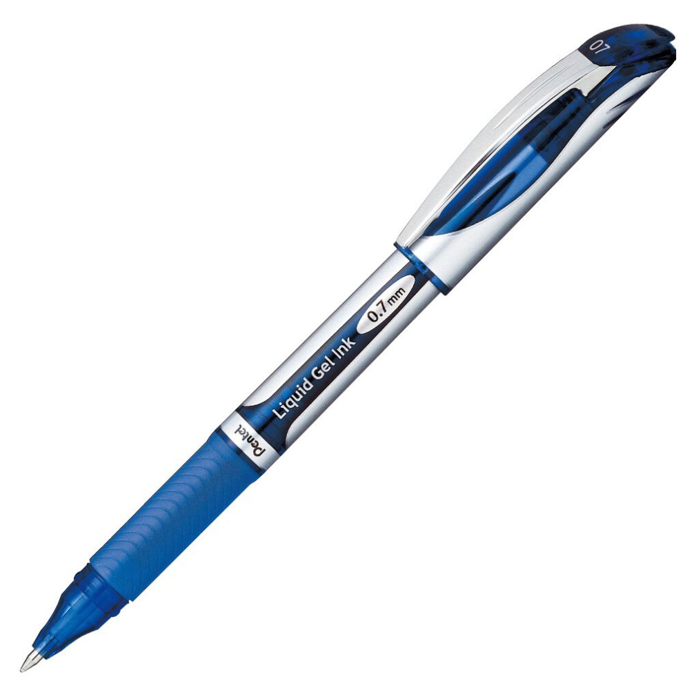 Pentel Energel Ballpoint Pen  0.7mm Triangle Tip  Blue Ink (BL57-C)