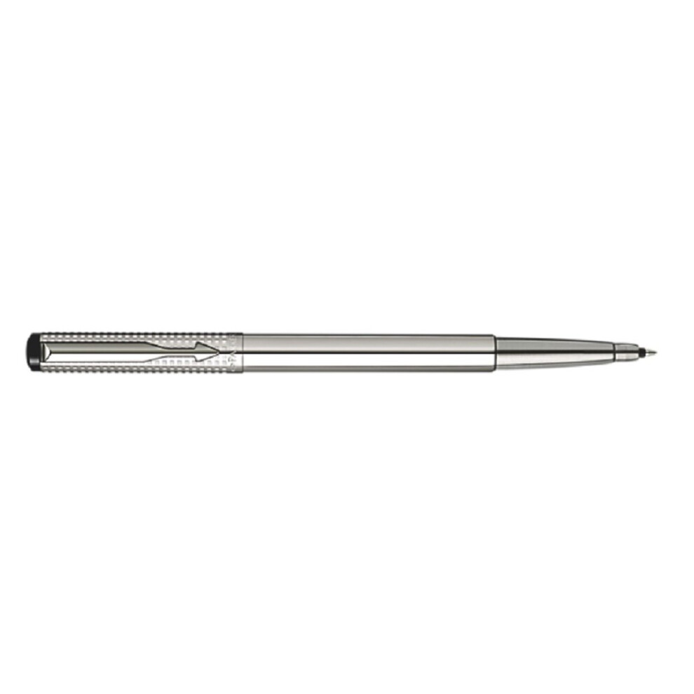 Parker Vector Shiny SS Chiseled Rollerball Pen - S0908750