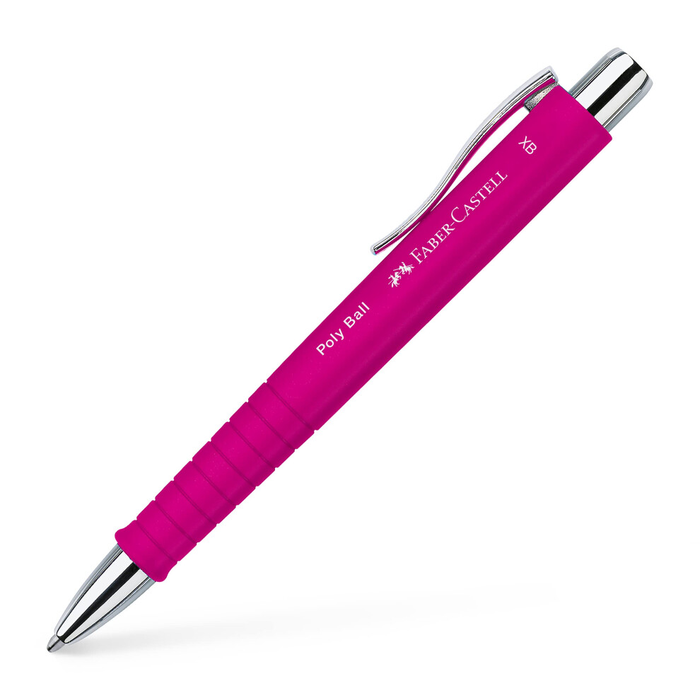 Faber-Castell 241128 XB Poly Ball Pen - Pink