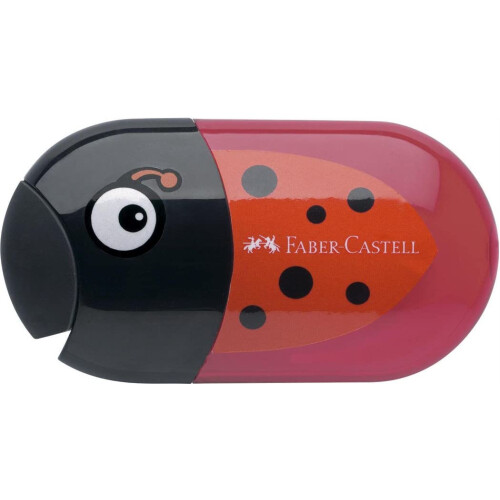Faber-Castell Faber Castell Pencil Dual Sharpener with Eraser Ladybug by by