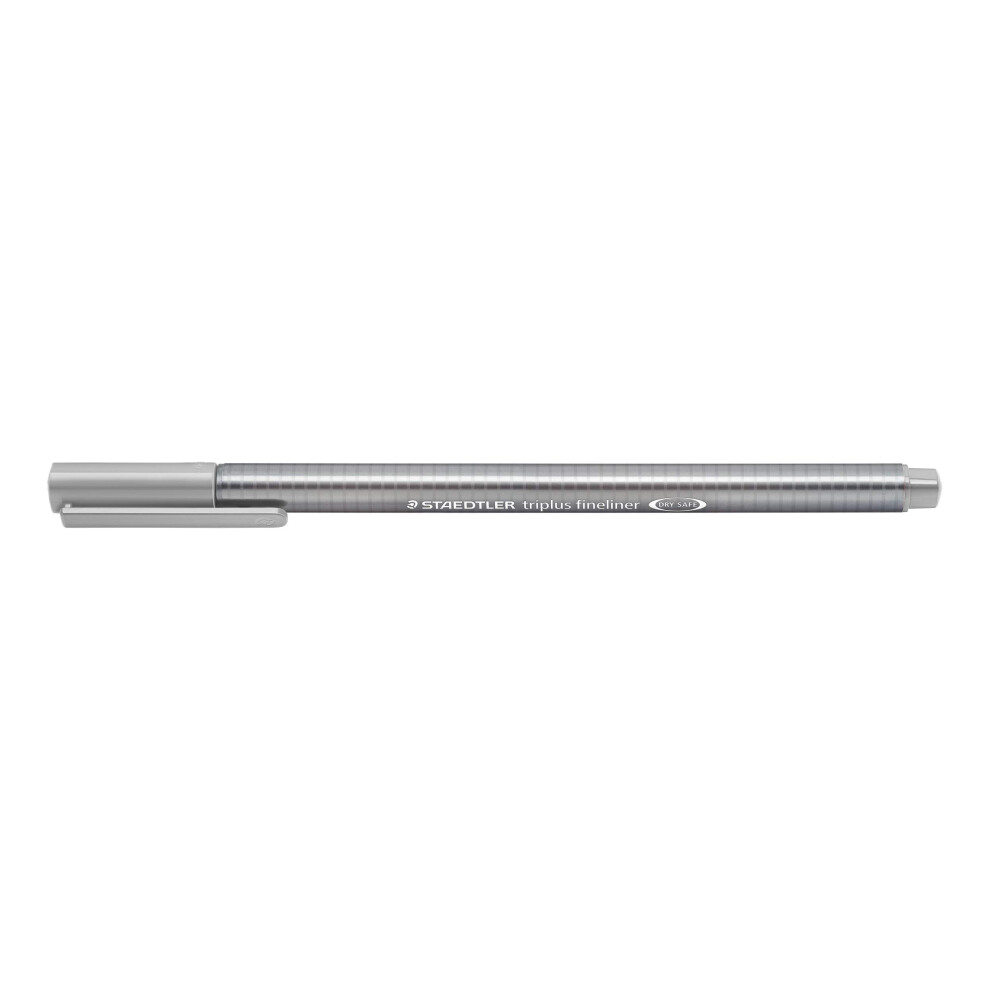 STAEDTLER Triplus Fineline 334 - Superfine Tip 0.3 mm Silver-Grey