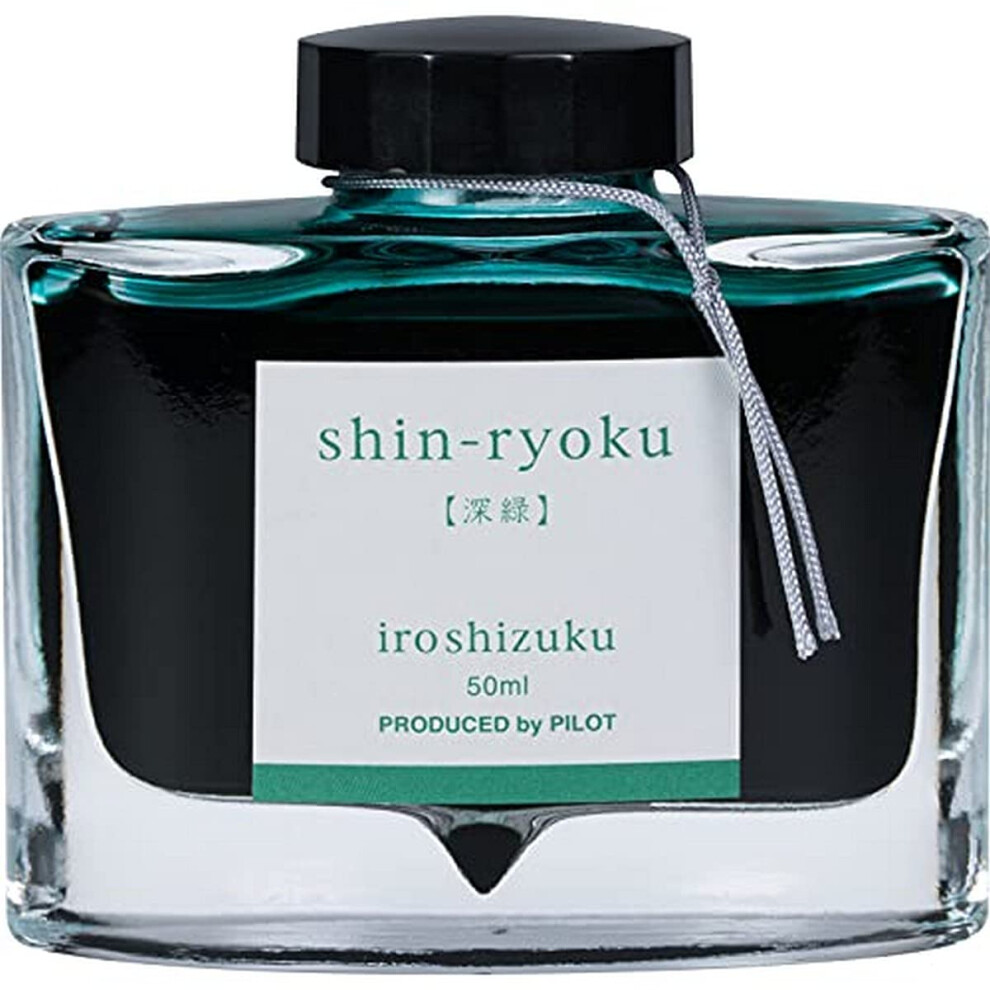 PILOT Iroshizuku Bottled Fountain Pen Ink  Shin-Ryoku  Forest Green (D