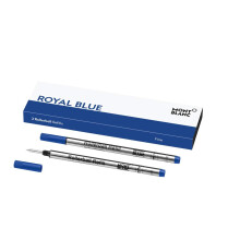 Montblanc 2 Nachfüller für Roller (F) Königsblau blu 128232
