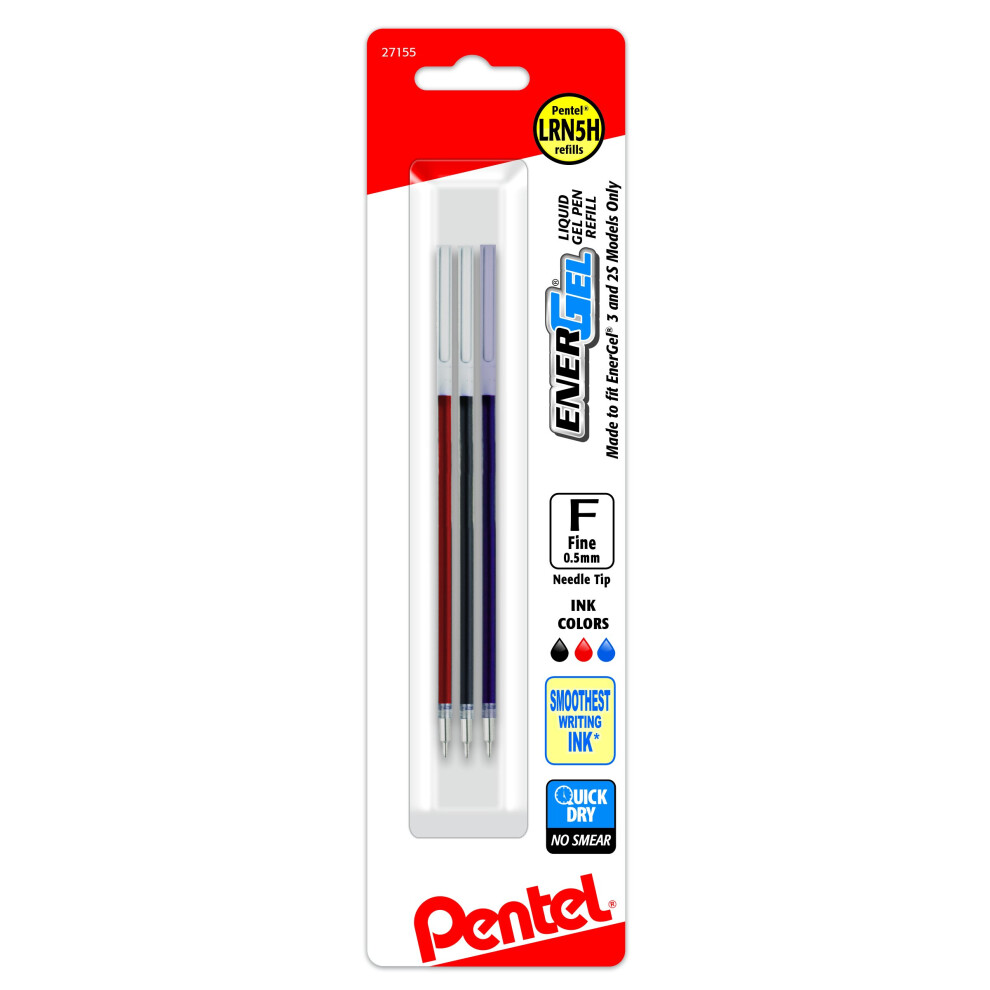 Pentel Refill Ink - For BLC35 EnerGel 3 & BLW355 EnerGel 2S  Assorted