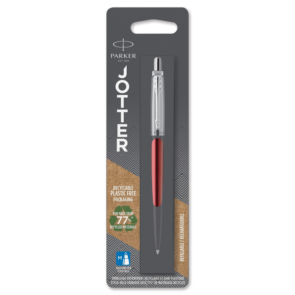 Parker Jotter Kensington Red CT Ballpoint Pen  Blister pack