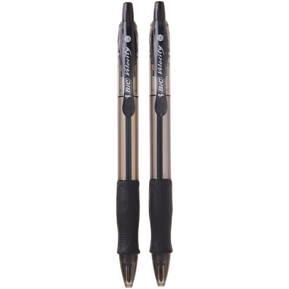 Bic Atlantis Velocity Bold Ball Pen  Black 2 ea (Pack of 2)