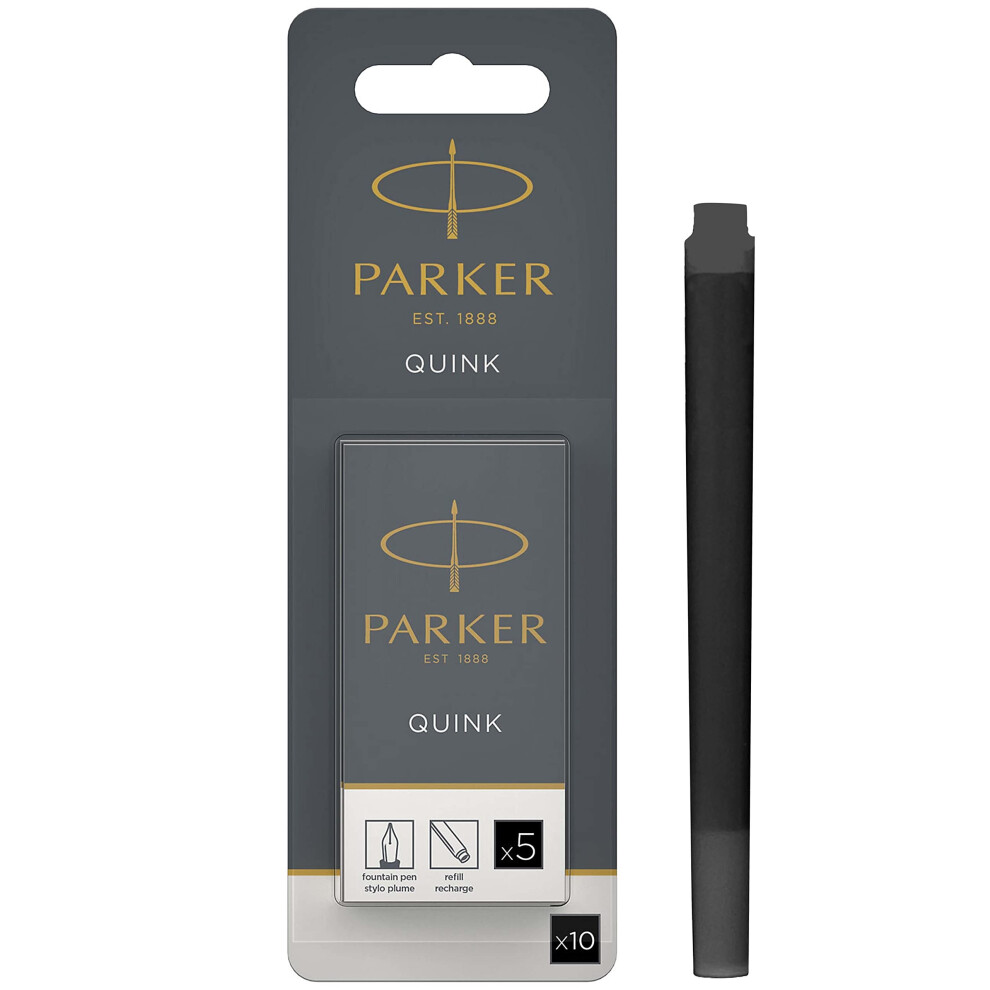 Parker 1950382 Quink Fountain Pen Refill Pack of 10