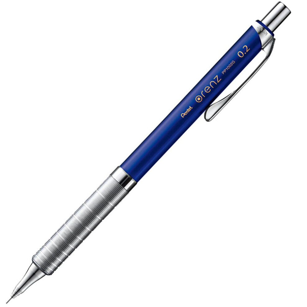 Pentel Mechanical Pencil  Orenz  with Metal Grip  0.2mm  Navy (XPP1002