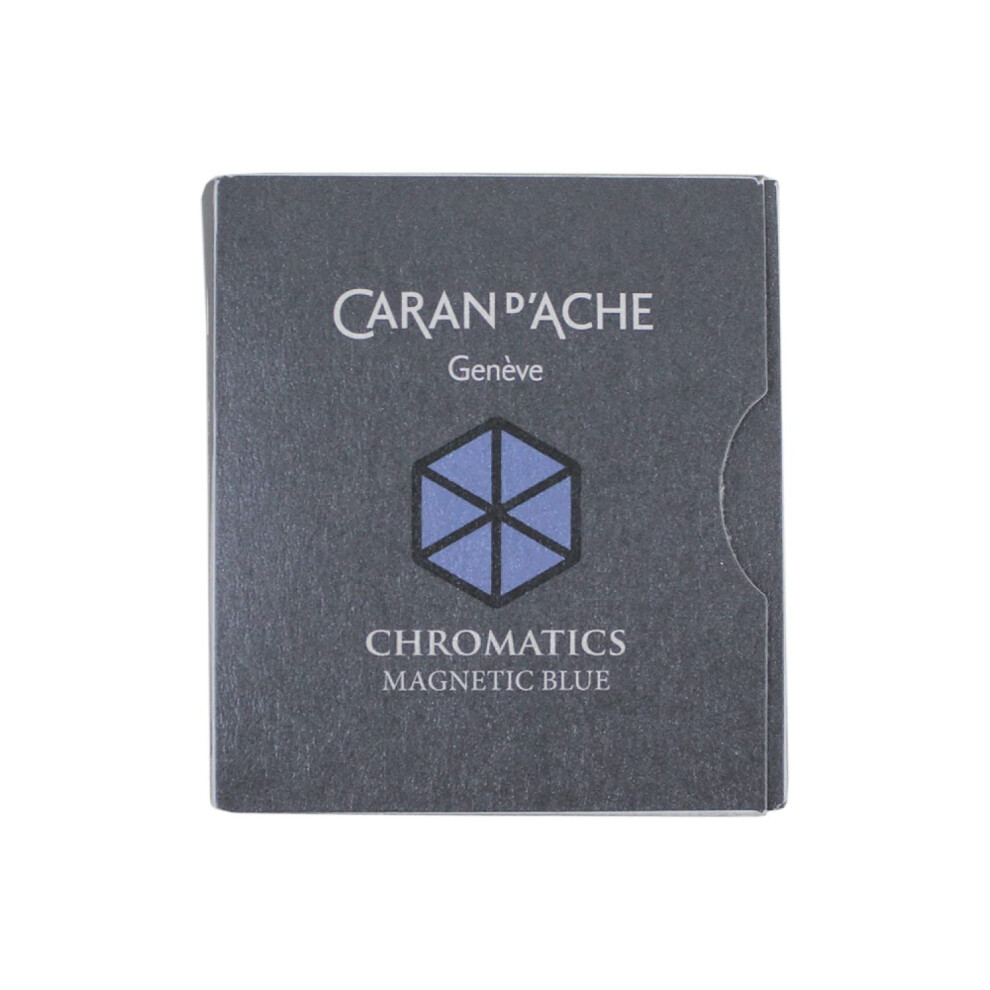 Caran D'ache CD8021.149 - Cartucce D'inchiostro Magnetiche, Confezione Da 6, Colore: Blu-image