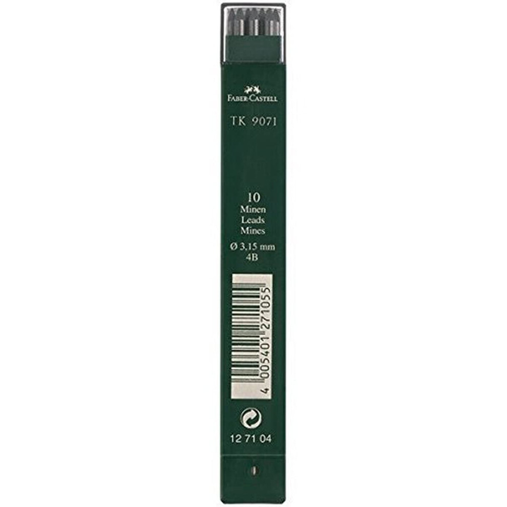 Faber-Castell TK9071 3.15mm 4B Leads (Pack of 10)