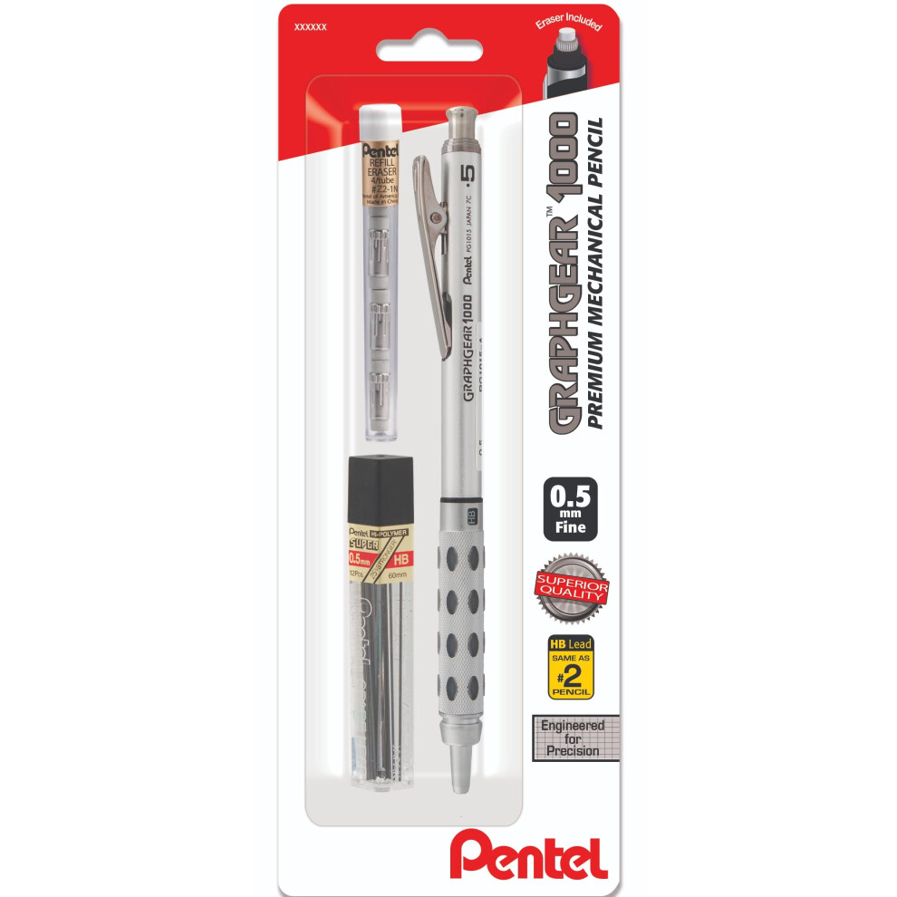 Pentel GraphGear 1000 Automatic Mechanical Drafting Pencil 0.5 mm - In