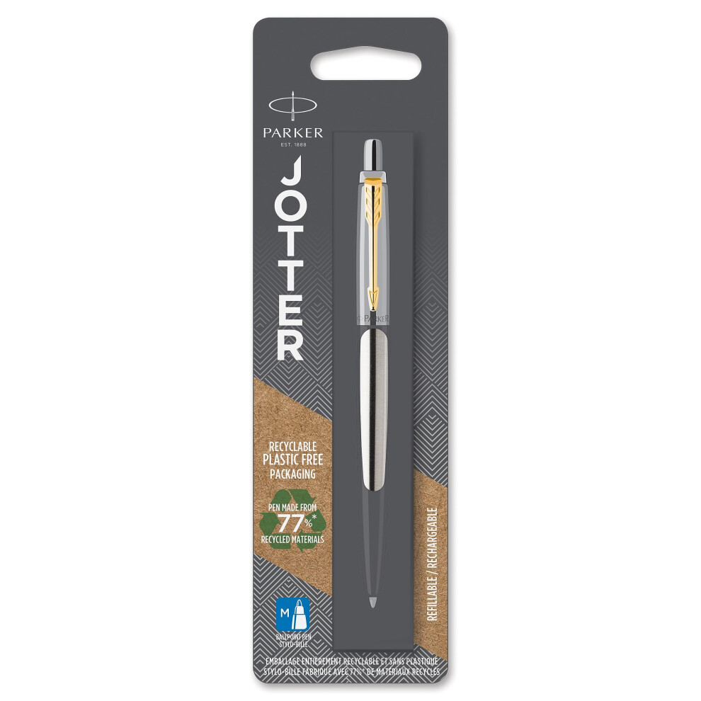 Parker Jotter Stainless Steel GT Ballpoint Pen  Blister pack