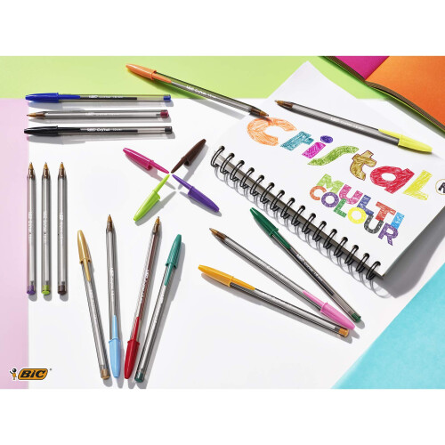 BIC Bic Crystal Multicolour - Pen Bag Pack of 10 multicoloured 1