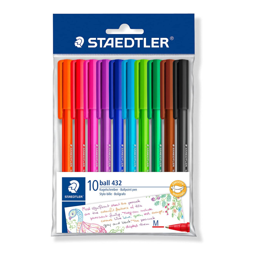 Staedtler Ballpoint Stick Pens  43235MWP10TH