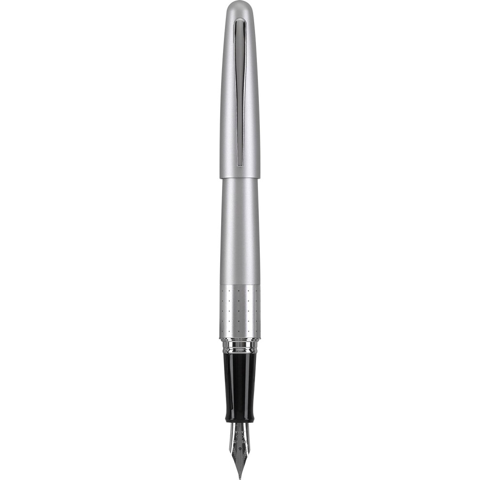 PILOT Metropolitan Collection Fountain Pen  Silver Barrel  Dots Design