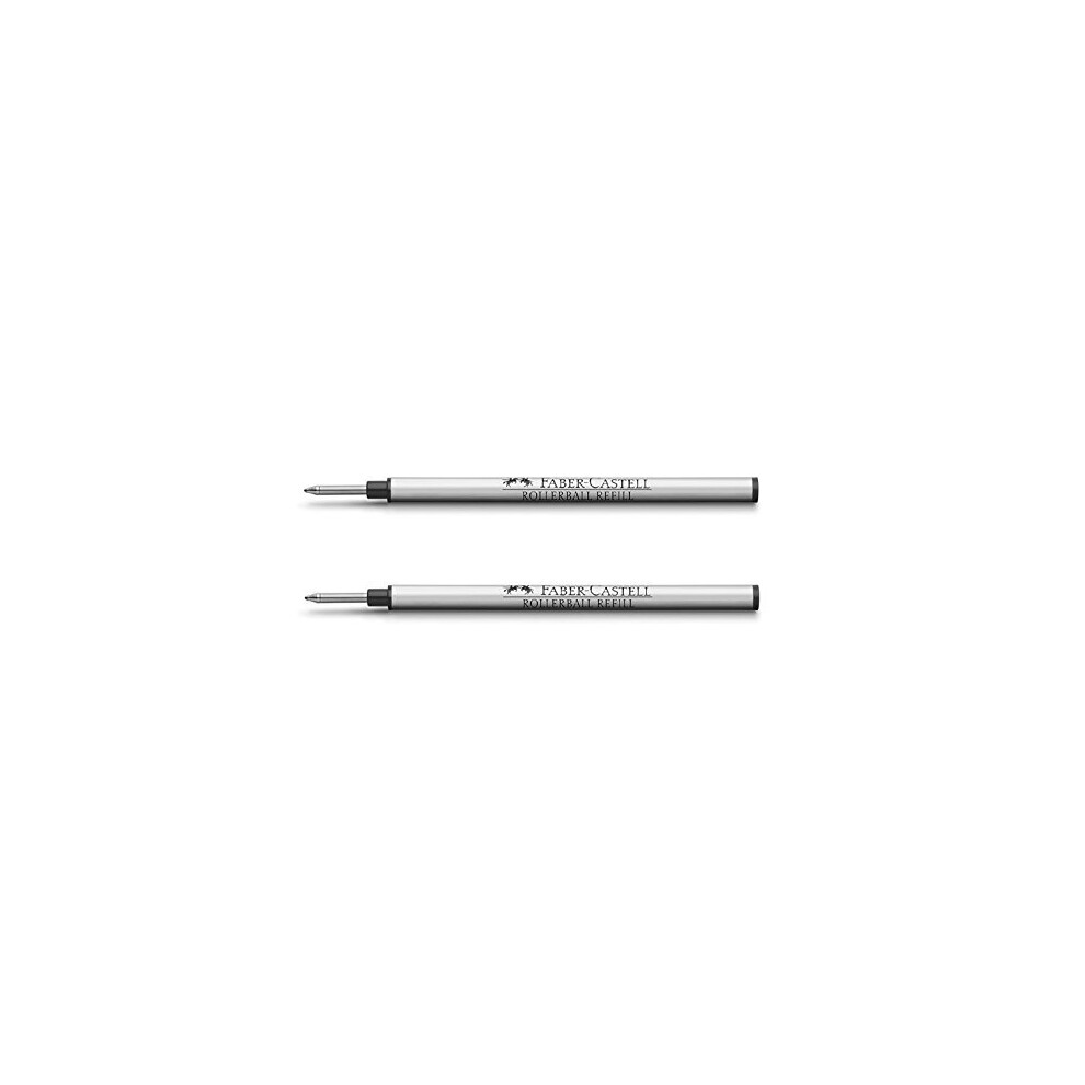 Graf Von Faber Castell Rollerball Pen Refill Black (Pack of 2)