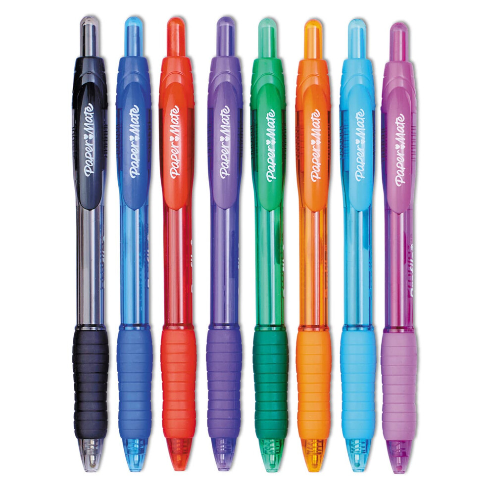 Paper Mate 1960662 Profile Ballpoint Retractable Pen  Assorted Ink  Bo