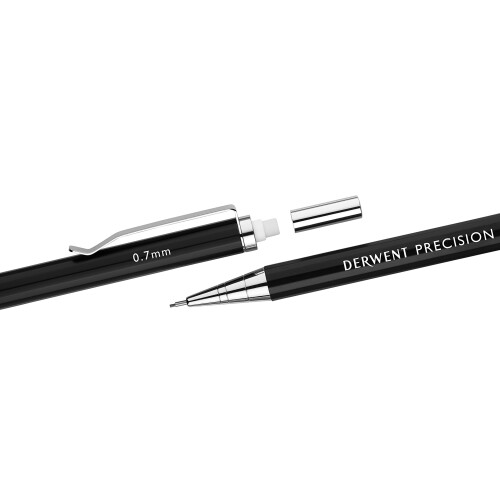 Derwent Derwent - Lápis mecânico HB ponta 0,7 com recarga Derwent Precision 1