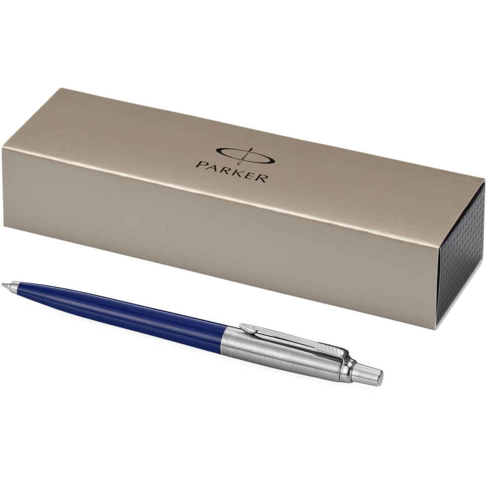 Parker Jotter Ballpoint Pen (5.1 x 0.3 inches) (Blue/Silver)