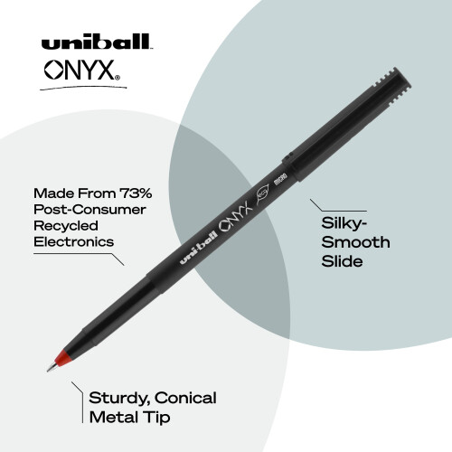 Uni-Ball uni-ball ONYX Rollerball-Stift, PEN, UNIBALL, ONYX, MICRO, RD 2